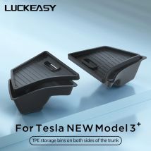 Für Tesla Modell 3 Highland 2024-2025 Auto Hinten Stamm Lagerung Box Innen Zubehör Links Und Rechts Seite veranstalter Lagerung Box