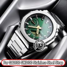 Für Casio G-SHOCK GA-2100 GM2100 Armband Bauernhaus Eiche modifizierte Edelstahl-Uhrenkette Herrenarmband DW-5600 GA110 Armband