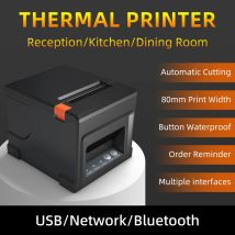 HZTZ 80mm termiczna drukarka pokwitowań HZ-8360 automatyczny nóż restauracja kuchnia drukarka POS USB LAN Bluetooth