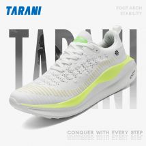 TARANI Herren-Laufschuhe mit Kissen für Stoßdämpfung, leichte und atmungsaktive Mesh-Sport-Sneaker für Fitnessstudio und Gehen