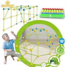 Kids forts zestaw do budowania budowy forteca gra dla dzieci namioty Fort Build Kid DIY 3D montaż namiot zabawkowy prezent dla dzieci，Darmowa dostawa，Play House Building Zabawki dla dzieci Zamki