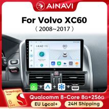 Ainavi Auto-Multimedia-Player Für Volvo XC60 2007 2010 2013 2014 2017 radio drahtlose Carplay Android Auto 4G wifi 2din