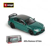 Bburago 1:43 Alfa Romeo GTAm Veicoli statici pressofusi Modello da collezione Auto da corsa Giocattoli
