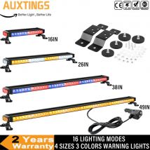 15in 26in 38in 49in Roof Warning Light Multifunctional Car Flash Warning Light Strobe Lights Magnet Ceiling Bumper Lamp 12V 24V