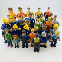 5-15 stücke Feuerwehrmann Sam Feuerwehrfrau Charaktere Sammlung Modell Figur Spielzeug Cartoon Gemeinsame Bewegliche Action Figuren für Kinder geschenk