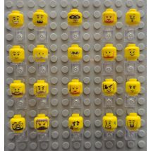 Kury Toys DIY MOC für 3626 2 #   1 Stück bedruckte Teile einseitige Bausteinteile für Ziegelspielzeug