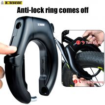 ETOOK Lucchetto a ferro di cavallo per bici Antifurto Lucchetto per tubo in acciaio temprato Lucchetto per bicicletta durevole per montagna da strada portatile ad alta sicurezza