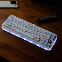 JCM Gesso Coreano Copritasti 151 Tasti Grande Set Cherry Profilo Pbt Materiale Split Alice 7u Barre Spaziale Per Tastiera Meccanica A75 68