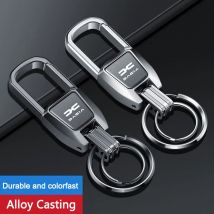 Metal Car Logo Keychain Key Ring Chain Anti-Loss Keyring Pendant  For Dacia Logan Sandero Duster Lodgy Spring Jogger Accessories