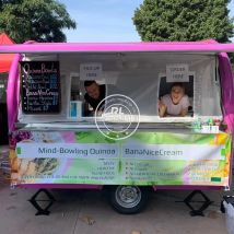 Concession Catering Trailer Street Food Truck Fully Equipped Ice Cream Cart Outdoor Food Trailer With Full Kitchen