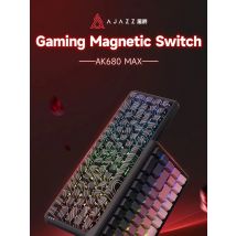 AK680 Compact Magnetic Shaft Keyboard Latency of just 1ms Magnetic Shaft Keyboard for Gamers