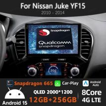 Android 15 CarPlay Auto For Nissan Juke YF15 2010 2011 2012 - 2014 AI Voice Car Radio Multimedia Video Player GPS NAVI 4G WIFI
