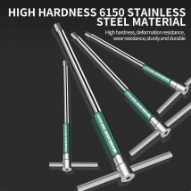 2/2.5/3/4/5/6/8/10mm Torx Screwdriver Wrench T Type Torque Wrench Bike Repair Hand Tool Extended T-Socket Wrench