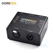 La caja MIDI a LTC es el código de tiempo MIDI y el dispositivo de conversión de código de tiempo SMPTE LTC diseñado sincroniza el tiempo de audio y iluminación MIDI
