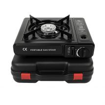 Cocina portátil DUAL, funciona con cartucho de gas o botella de gas externa , para Casa , Camping y Viajes .
