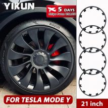4 pezzi per Tesla Model Y 21 pollici coprimozzo Patch Wheel Performance tappo ruota di ricambio accessori per copertura completa del cerchione 2018-2023 HubCap