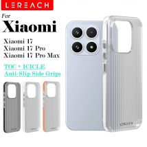 Lereach for Xiaomi 17 Mi 17 Pro Max Corrugated Frosted Phone Case Light and Shadow Prism Anti-Slip Slim Protective Case