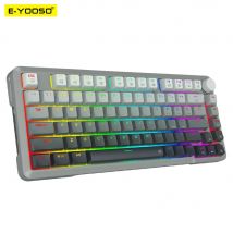 E-YOOSO Hz82 RGB USB 8K Tastiera da gioco meccanica Interruttore magnetico Gamer 82 tasti cablati per computer PC portatile cavo staccabile