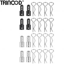 TRINOOD Karosseriepfosten-Clips aus Aluminiumlegierung vorne und hinten, Säulenhalterungen für 1/14 MJX Hyper Go 14210 14209 14301 14302 Teile