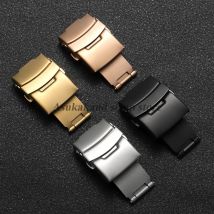 Edelstahl-Armband-Schnalle, 18 mm, 20 mm, 22 mm, 24 mm, Uhren-Faltschließe für Seiko für Ghost Diving, Schnallen, Uhrenzubehör