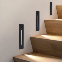 Liquidazione vendita- sensore scale luce da incasso casa scala illuminazione lampada da parete Motion Senor Nightlights passi Hall camera da letto corridoio 220v No-Sensor apparecchio di illuminazione