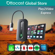 Ottocast Play2Video Express Android 12 AI Box Wireless CarPlay Android Auto Netflix YouTube Adattatore per streaming video per Audi Kia