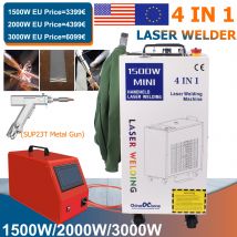 Saldatrice laser 3000W Saldatore 4 IN1 1500W 2000W Pulizia Saldatrice Macchina da taglio Raffreddamento ad acqua per metallo Saldatore 3KW 380V