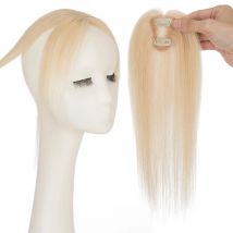Rich Choices Nahtlose Pony-Clips in Echthaarteilen 3D 360 °   Abdeckung Air Bangs Clips auf leichten Haarteilen für Frauen