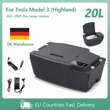 Per Tesla Modello 3 (Highland) Frigorifero per auto Controllo APP 20L 12V Compressore portatile Congelatore Frigo da viaggio all'aperto