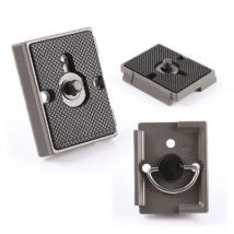 Piastra a sgancio rapido per treppiede per fotocamera 200PL-14 in alluminio leggero compatibile con accessori Manfrotto