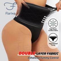 Flarixa 1PCS Hohe Taille Tangas Nahtlose Shapewear Frauen Höschen G-String Dessous Bauch-steuer Gestaltung Gürtel Shaper Unterwäsche