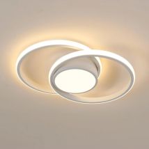 Luz de techo LED, lámpara de techo para dormitorio, 42W 4800LM, blanco cálido 3000K, luz de techo moderna redonda para sala de estar y cocina