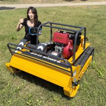 Spersonalizowana kosiarka glebogryzarka do trawy 800mm 1000mm 1200mm RC Robotyczna kosiarka gąsienicowa z napędem diesla do cięcia trawy