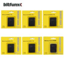 Bitfunx Black Empaty Memory 8Card 8 MB/16 MB/32 MB/64 MB/128 MB/256 MB Game Save für Playstation 2 PS2-Spielekonsole