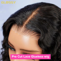 Parrucca Glueless Onda Profonda al 250% Capelli Umani Ricci 13x6 Parrucca Frontale HD Onda di Acqua Parrucche Anteriori Del Merletto 5x5 7x5 HD Lace Wear And Go Parrucca Vendita