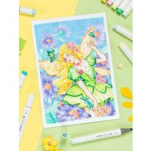 Ohuhu Honolulu Plus Marker Pen Set Color Markers Alcohol Art Markers Refillable Dual Tips Illustrations Drawing School Supplies