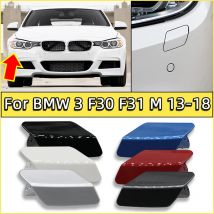 Front Bumper Headlight Cleaner Nozzle Cover Cap For BMW 320 323 325 328 F30 F31 M-Sport 2013-2018 Painted Sprayer Washer Jet Lid