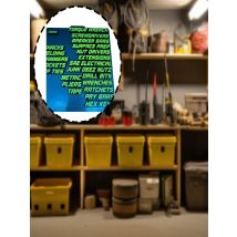 18pcs Toolbox Drawer Labels Magnetic Tool Organization Labels Easy to Read Clear Printing for Mechanics