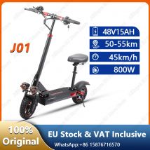 FREEBOY J01 Scooter Eléctrico para Adultos Motor 800W, Batería 48V15Ah, Freno Hidráulico Doble, Crucero Automático de Scooter E, Neumático de 10"