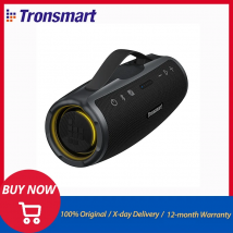 Tronsmart Mirtune S100 altavoz bluetooth potente altavoz bluetooth inalámbrico portátil con salida de 50 W, resistente al agua IPX7, control de aplicaciones, Powerbank incorporado y mango retráctil,