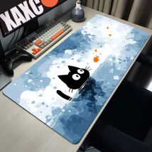 Mouse Pads Ink Cat cute design Gaming Mousepads 900x400x3MM Large Mousepad Gamer Rubber Mat Company Desk Pad Design For Gift