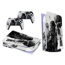 Newest Design PS5 Disk Edition Skin Sticker Decal Cover for Sony PlayStation 5 Disc Console and 2 Controllers Skin Sticker Vinyl