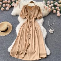 Rosa weibliche Mode Kleidung elegantes Kleid Kleidung Kleider für Frauen 2026 Sexy Outfits Sommer Midi lange Strand Sommerkleid Robe