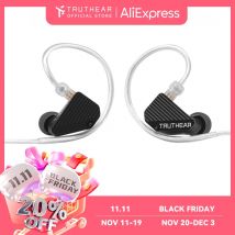 Auricolari TRUTHEAR PURE 1DD + 3BA Hybird Cuffie intrauricolari cablate Tappi per le orecchie HIFI Spina da 3,5 mm Cuffie da gioco a 2 pin da 0,78 mm