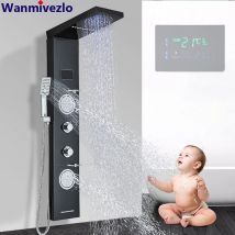 Display della temperatura rubinetto per doccia a LED bagno SPA massaggio getto doccia sistema a colonna pannello doccia a pioggia a cascata