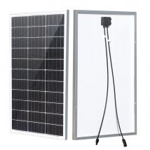 WUZECK 100 W starres Solarpanel, Leistung 100 Watt, 18 V, monokristalline Siliziumzelle, wasserdichtes Laden, 12 V, für Camping, Zuhause, Balkon, Auto