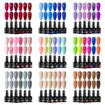 6-teiliges Nagel-Gel-Nagellack-Set für alle Jahreszeiten, ultra-pigmentiertes, semi-permanentes UV-Lackgel für Nägel, Salon, DIY-Maniküre-Lack-Design