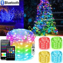 USB Led String Fairy Light DC5V RGBIC Bluetooth SmartColorful Light String 1m-50m Led Strip per la decorazione della festa nuziale di Natale