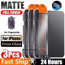 Oleophobic Coating Dust Free Installation Screen Protector For iPhone 17 16 13 15 11 12 14 Pro Max Air 16E Matte Anti-Spy Glass