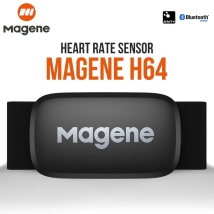 Magene H64 Sensore di frequenza cardiaca Dual Mode ANT Bluetooth con fascia toracica Computer da ciclismo per monitor sportivo Wahoo Garmin